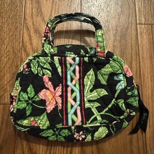 Retired Vera Bradley Botanical Floral Print Women's Small Hand or Cosmetic Bag